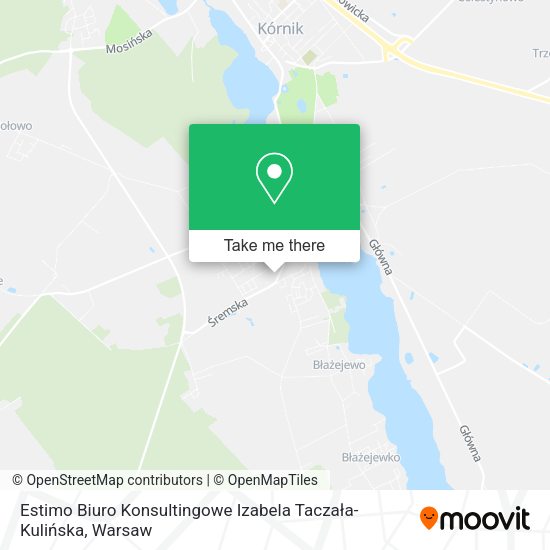 Estimo Biuro Konsultingowe Izabela Taczała-Kulińska map