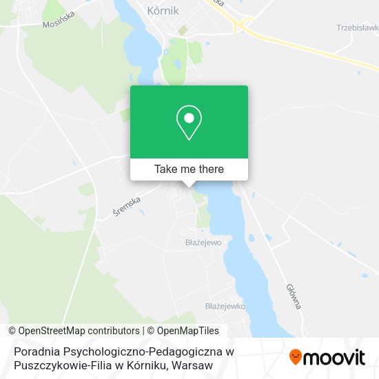 Poradnia Psychologiczno-Pedagogiczna w Puszczykowie-Filia w Kórniku map