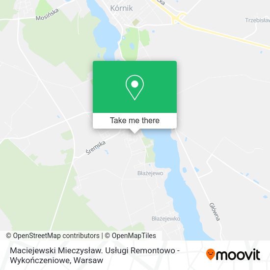 Maciejewski Mieczysław. Usługi Remontowo - Wykończeniowe map