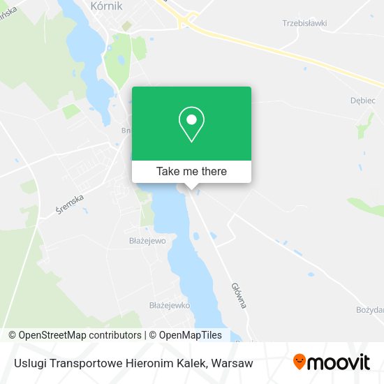 Uslugi Transportowe Hieronim Kalek map