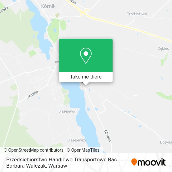 Карта Przedsiebiorstwo Handlowo Transportowe Bas Barbara Walczak