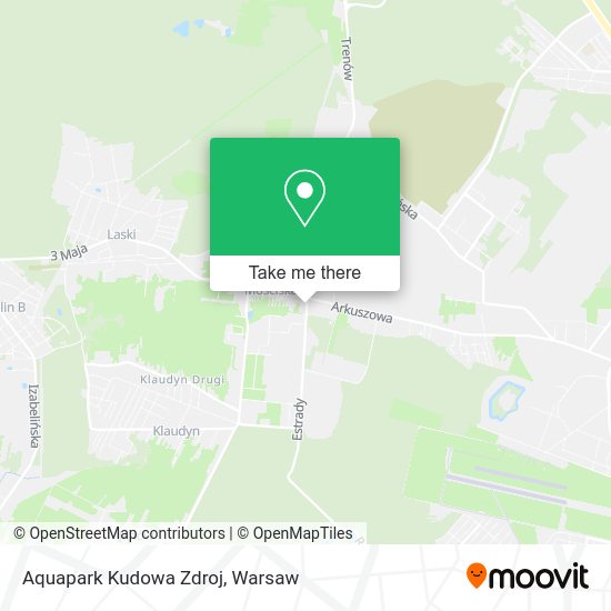 Aquapark Kudowa Zdroj map