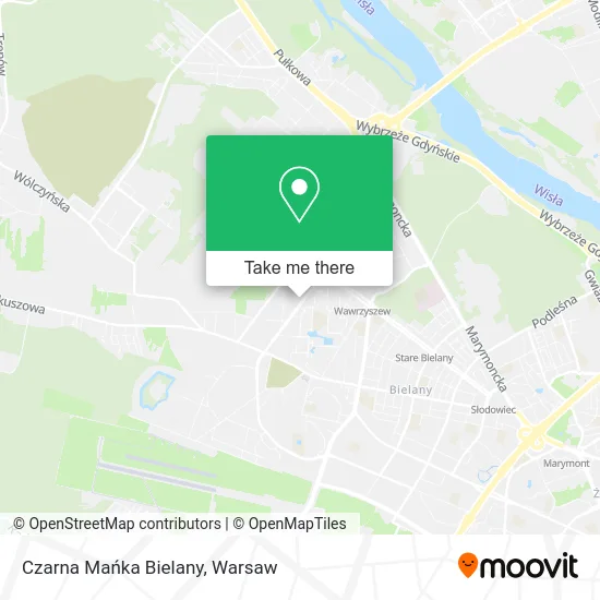 Карта Czarna Mańka Bielany
