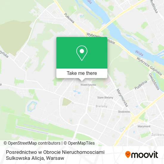 Posrednictwo w Obrocie Nieruchomosciami Sulkowska Alicja map