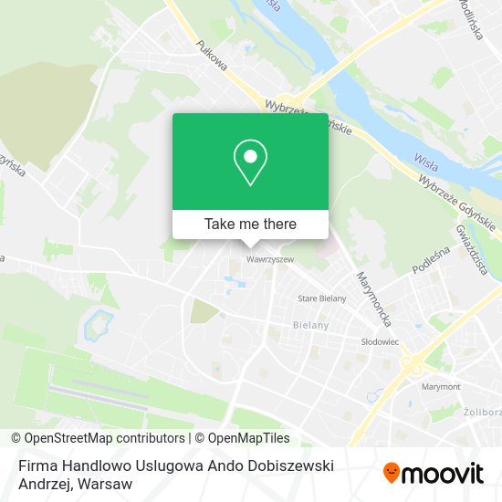 Firma Handlowo Uslugowa Ando Dobiszewski Andrzej map