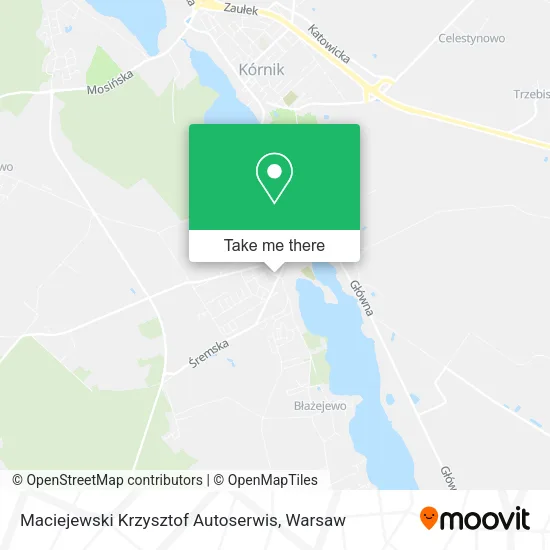 Карта Maciejewski Krzysztof Autoserwis