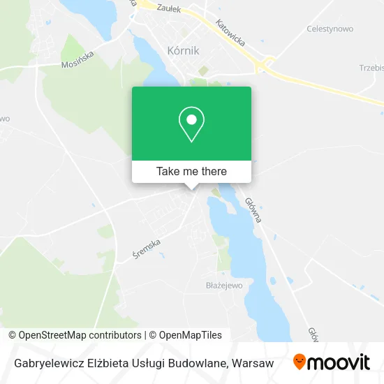 Карта Gabryelewicz Elżbieta Usługi Budowlane