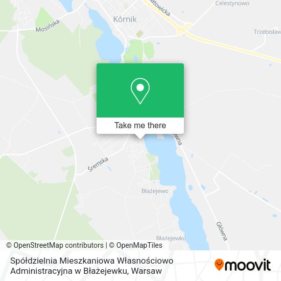 Spółdzielnia Mieszkaniowa Własnościowo Administracyjna w Błażejewku map