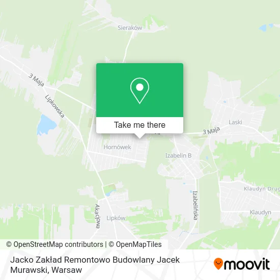 Карта Jacko Zakład Remontowo Budowlany Jacek Murawski