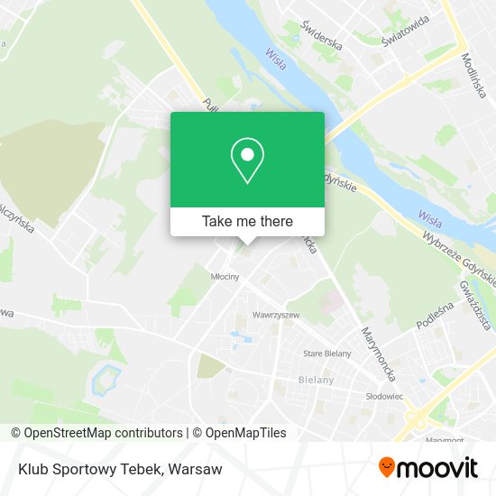 Klub Sportowy Tebek map