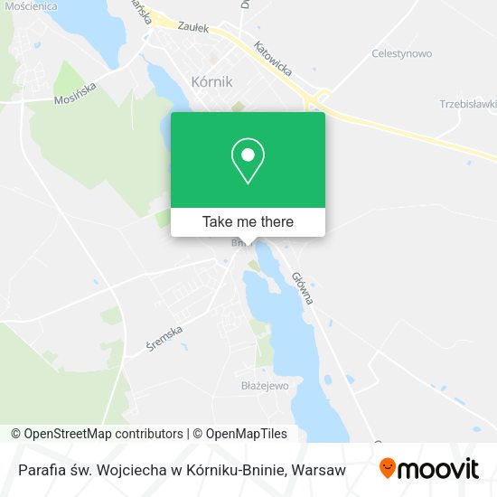 Parafia św. Wojciecha w Kórniku-Bninie map