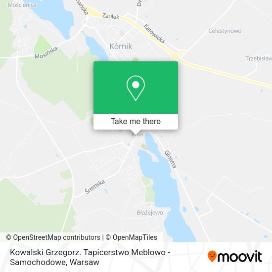 Kowalski Grzegorz. Tapicerstwo Meblowo - Samochodowe map