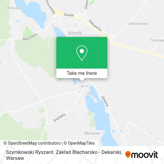 Szymkowski Ryszard. Zakład Blacharsko - Dekarski map