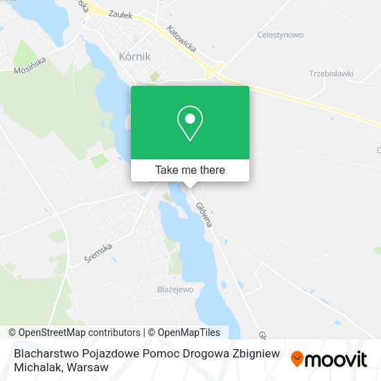 Blacharstwo Pojazdowe Pomoc Drogowa Zbigniew Michalak map