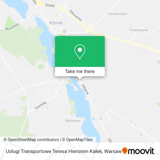 Usługi Transportowe Teresa Hieronim Kałek map