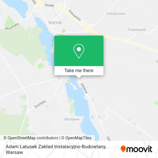 Adam Latusek Zakład Instalacyjno-Budowlany map