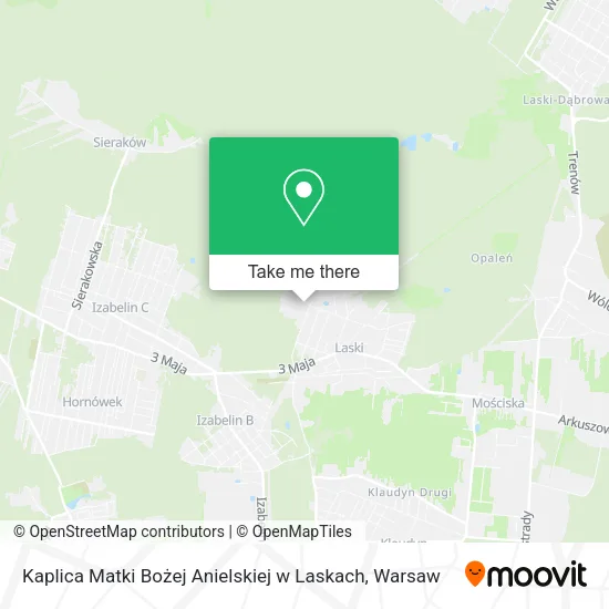 Kaplica Matki Bożej Anielskiej w Laskach map