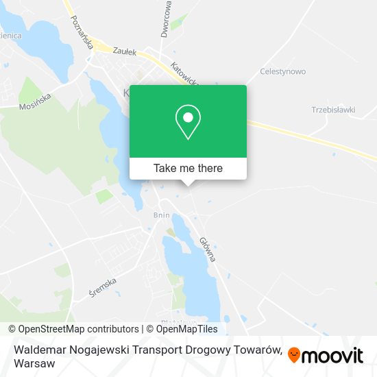 Waldemar Nogajewski Transport Drogowy Towarów map