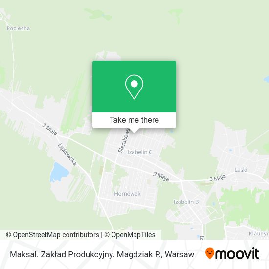 Maksal. Zakład Produkcyjny. Magdziak P. map