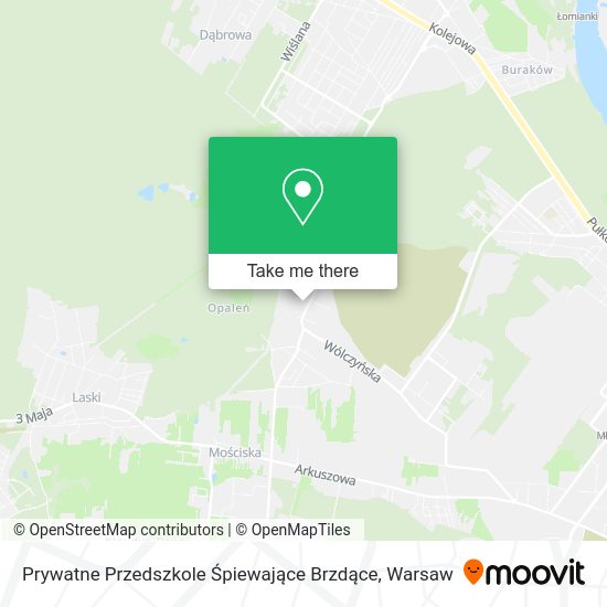 Prywatne Przedszkole Śpiewające Brzdące map