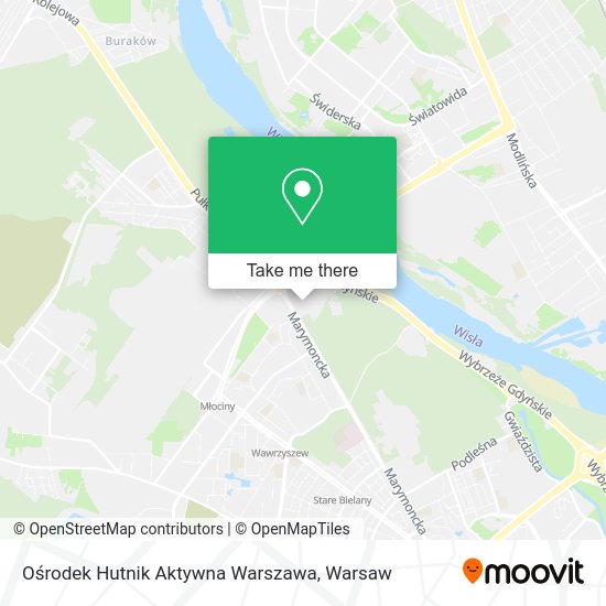 Ośrodek Hutnik Aktywna Warszawa map