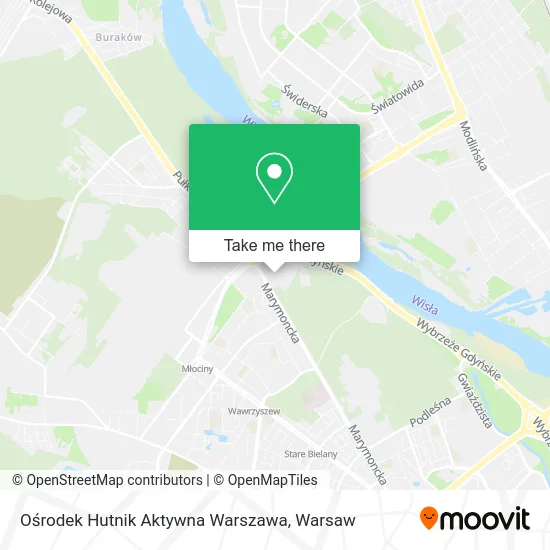 Ośrodek Hutnik Aktywna Warszawa map