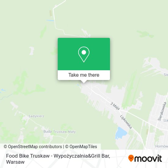 Карта Food Bike Truskaw - Wypożyczalnia&Grill Bar