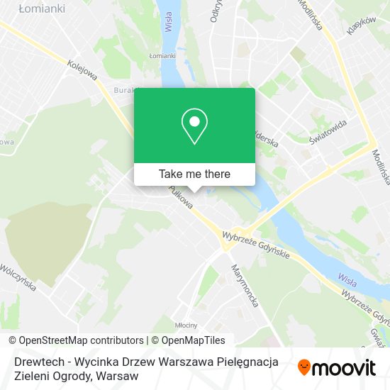 Drewtech - Wycinka Drzew Warszawa Pielęgnacja Zieleni Ogrody map