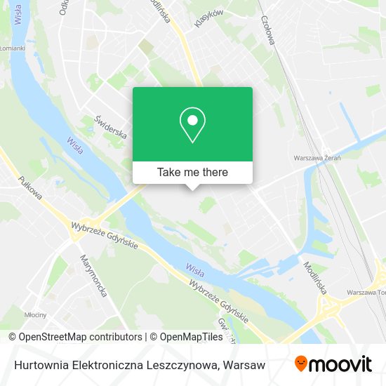 Hurtownia Elektroniczna Leszczynowa map