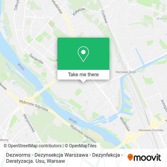 Dezworms - Dezynsekcja Warszawa - Dezynfekcja - Deratyzacja. Usu map