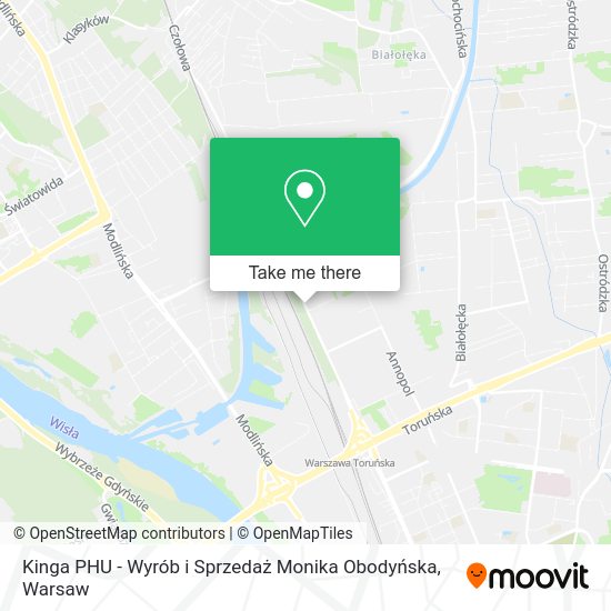 Kinga PHU - Wyrób i Sprzedaż Monika Obodyńska map