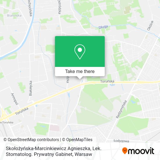 Skołożyńska-Marcinkiewicz Agnieszka, Lek. Stomatolog. Prywatny Gabinet map