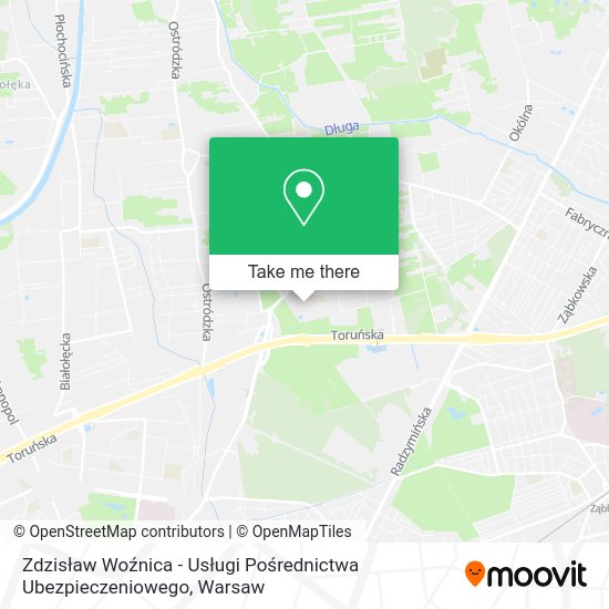 Zdzisław Woźnica - Usługi Pośrednictwa Ubezpieczeniowego map