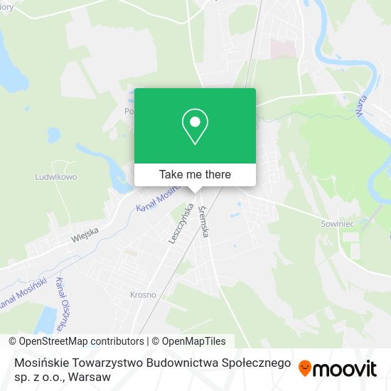 Mosińskie Towarzystwo Budownictwa Społecznego sp. z o.o. map