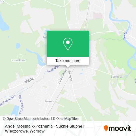 Angel Mosina k / Poznania - Suknie Ślubne i Wieczorowe map