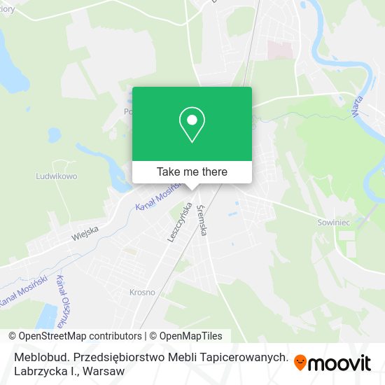 Meblobud. Przedsiębiorstwo Mebli Tapicerowanych. Labrzycka I. map