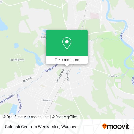 Goldfish Centrum Wędkarskie map