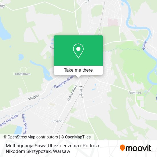 Multiagencja Sawa Ubezpieczenia i Podróze Nikodem Skrzypczak map