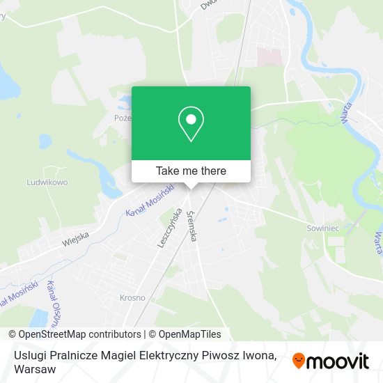 Uslugi Pralnicze Magiel Elektryczny Piwosz Iwona map