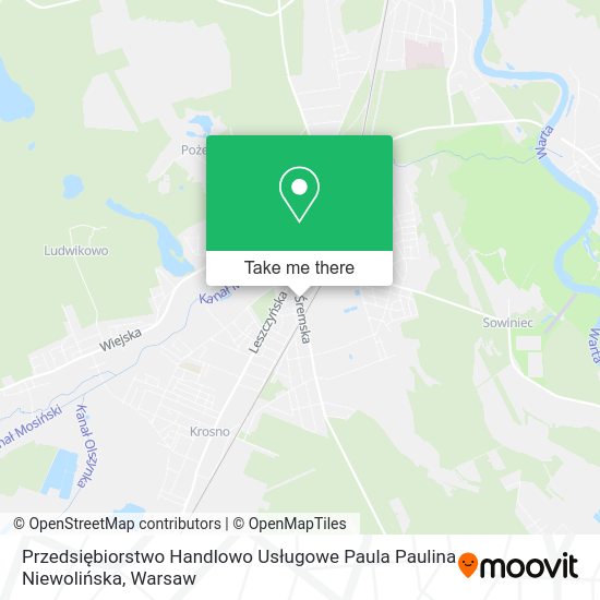 Przedsiębiorstwo Handlowo Usługowe Paula Paulina Niewolińska map