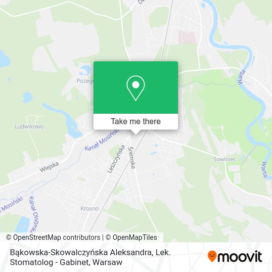 Bąkowska-Skowalczyńska Aleksandra, Lek. Stomatolog - Gabinet map