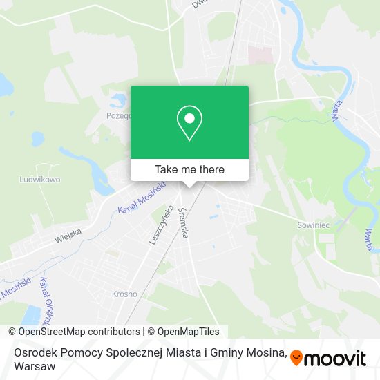 Osrodek Pomocy Spolecznej Miasta i Gminy Mosina map