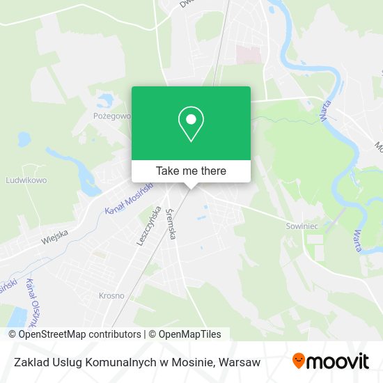 Zaklad Uslug Komunalnych w Mosinie map