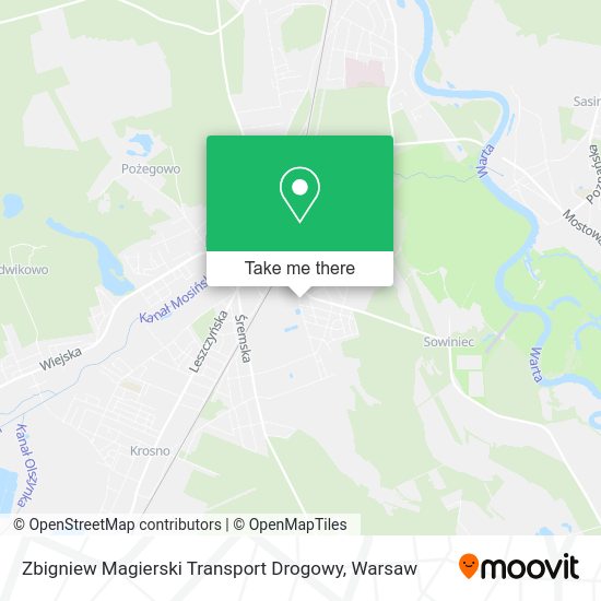 Карта Zbigniew Magierski Transport Drogowy