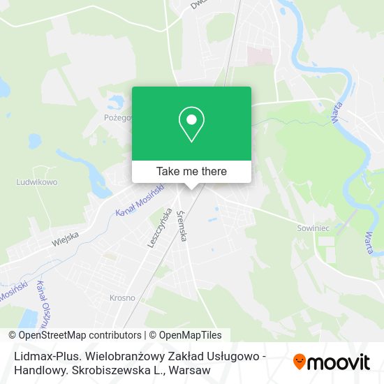 Lidmax-Plus. Wielobranżowy Zakład Usługowo - Handlowy. Skrobiszewska L. map