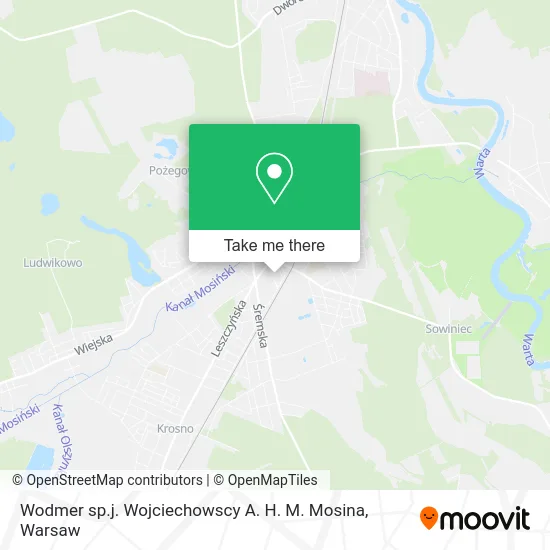 Карта Wodmer sp.j. Wojciechowscy A. H. M. Mosina