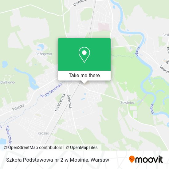 Szkoła Podstawowa nr 2 w Mosinie map