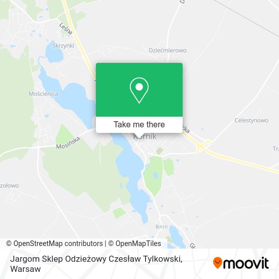 Jargom Sklep Odzieżowy Czesław Tylkowski map