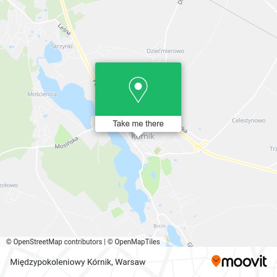 Międzypokoleniowy Kórnik map