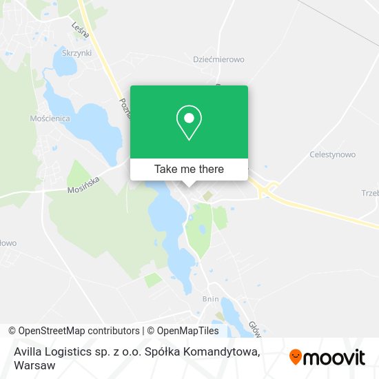 Карта Avilla Logistics sp. z o.o. Spółka Komandytowa